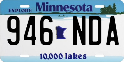 MN license plate 946NDA