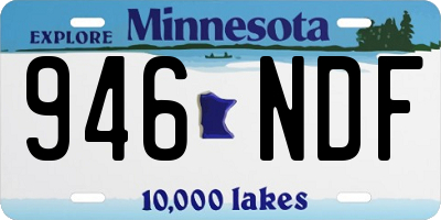 MN license plate 946NDF