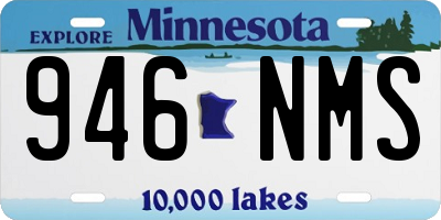 MN license plate 946NMS