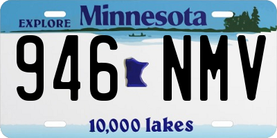 MN license plate 946NMV