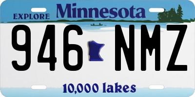 MN license plate 946NMZ