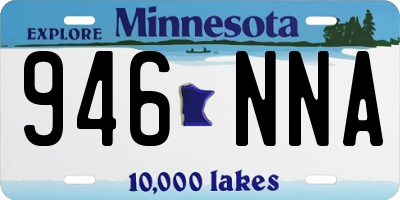 MN license plate 946NNA