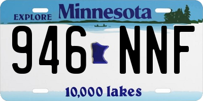 MN license plate 946NNF