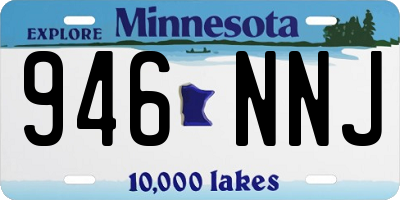 MN license plate 946NNJ
