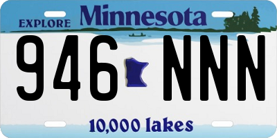 MN license plate 946NNN