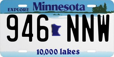 MN license plate 946NNW
