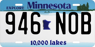 MN license plate 946NOB