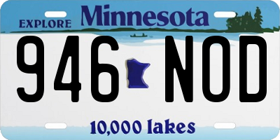 MN license plate 946NOD