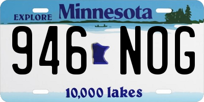 MN license plate 946NOG