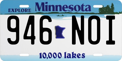 MN license plate 946NOI