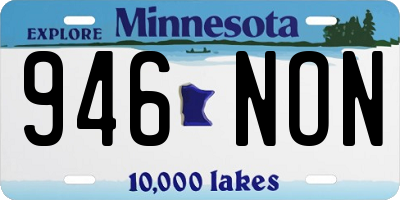 MN license plate 946NON