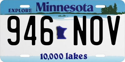 MN license plate 946NOV