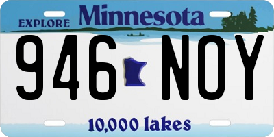 MN license plate 946NOY