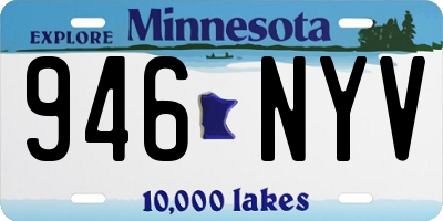 MN license plate 946NYV