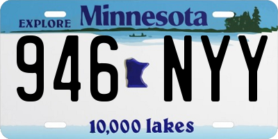 MN license plate 946NYY