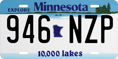 MN license plate 946NZP