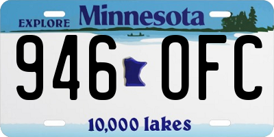 MN license plate 946OFC