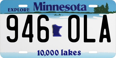 MN license plate 946OLA