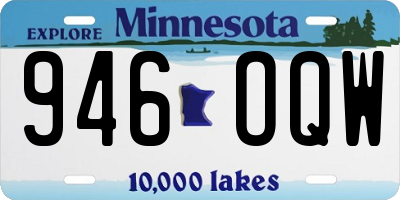 MN license plate 946OQW