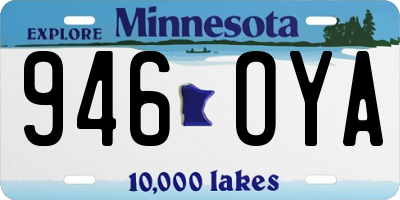 MN license plate 946OYA