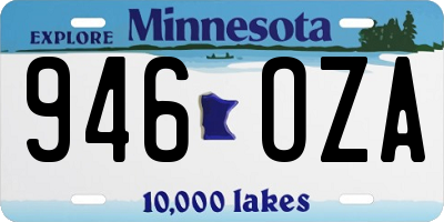 MN license plate 946OZA