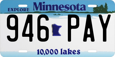 MN license plate 946PAY