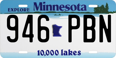 MN license plate 946PBN