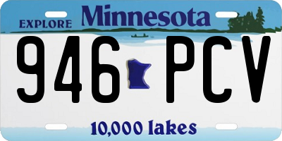 MN license plate 946PCV