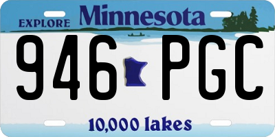 MN license plate 946PGC