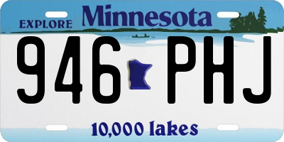 MN license plate 946PHJ