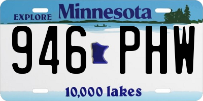 MN license plate 946PHW
