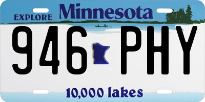 MN license plate 946PHY