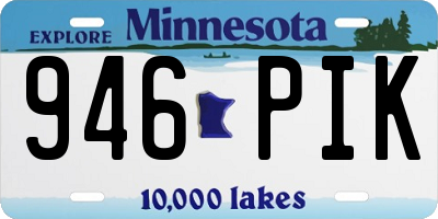 MN license plate 946PIK
