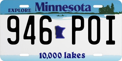 MN license plate 946POI