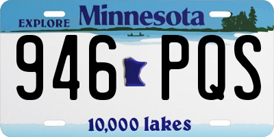 MN license plate 946PQS