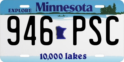 MN license plate 946PSC