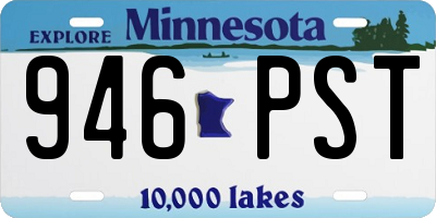MN license plate 946PST