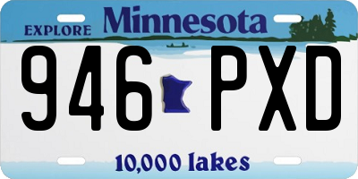 MN license plate 946PXD