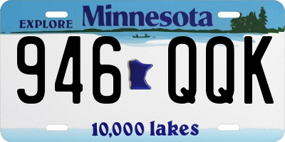 MN license plate 946QQK