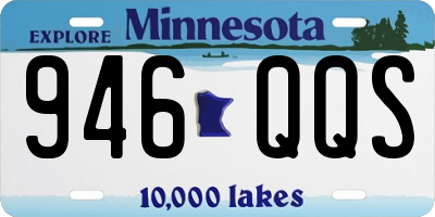 MN license plate 946QQS