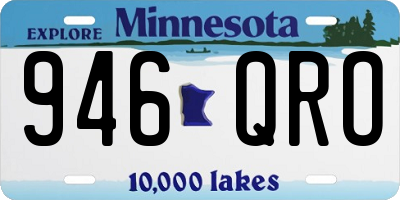 MN license plate 946QRO
