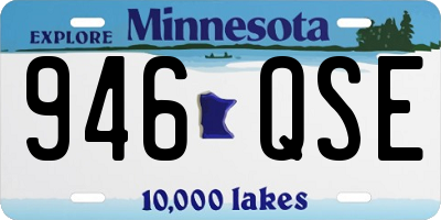 MN license plate 946QSE