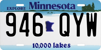 MN license plate 946QYW