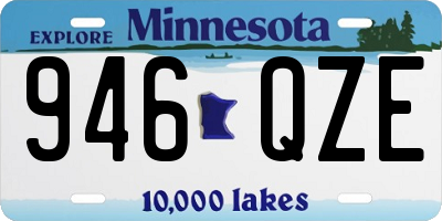 MN license plate 946QZE