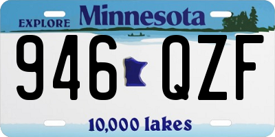 MN license plate 946QZF
