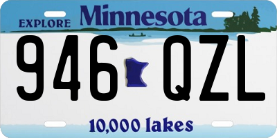 MN license plate 946QZL