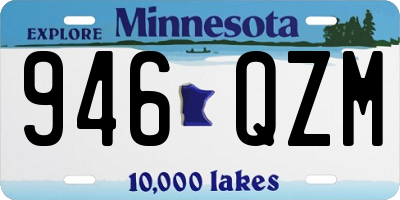 MN license plate 946QZM