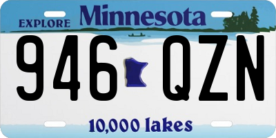 MN license plate 946QZN