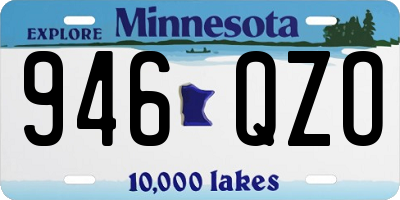 MN license plate 946QZO