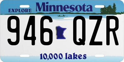 MN license plate 946QZR
